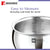 Bergner Essentials Tri-Ply Stainless Steel Rice Handi with Lid, Small, Even Heat Distribution, Induction & Gas Ready, Handle Free