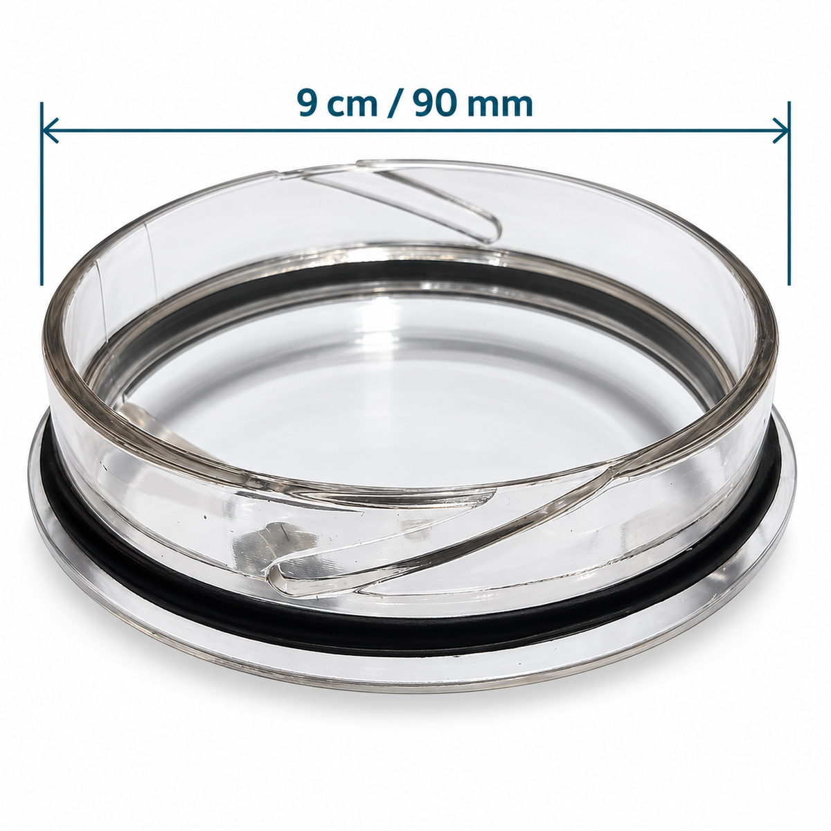 Preethi MGA 501 chutney jar lid cross-lock grooves on the skirt that twist onto the jar rim