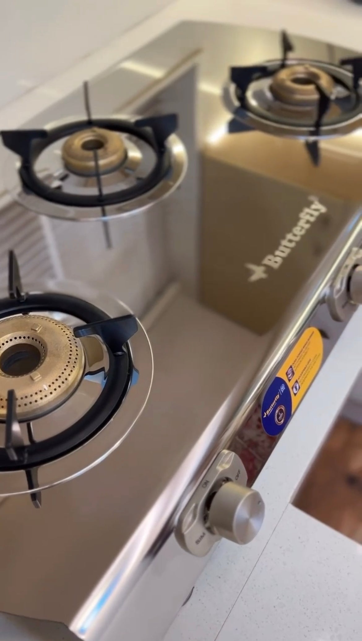 Butterfly Steel Magnum GAS STOVE 3 Burner (2mm thickness sheet)