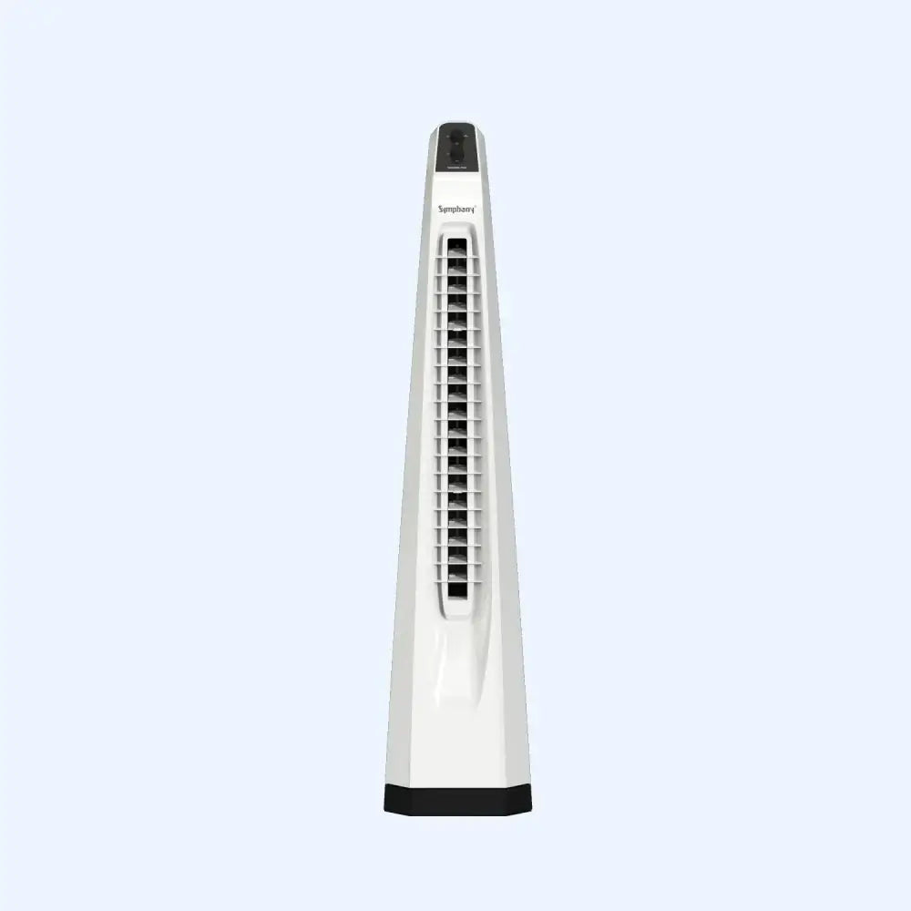 Symphony Surround Senior Bladeless Tower Fan – Elegant White Tower Fan for Large Spaces