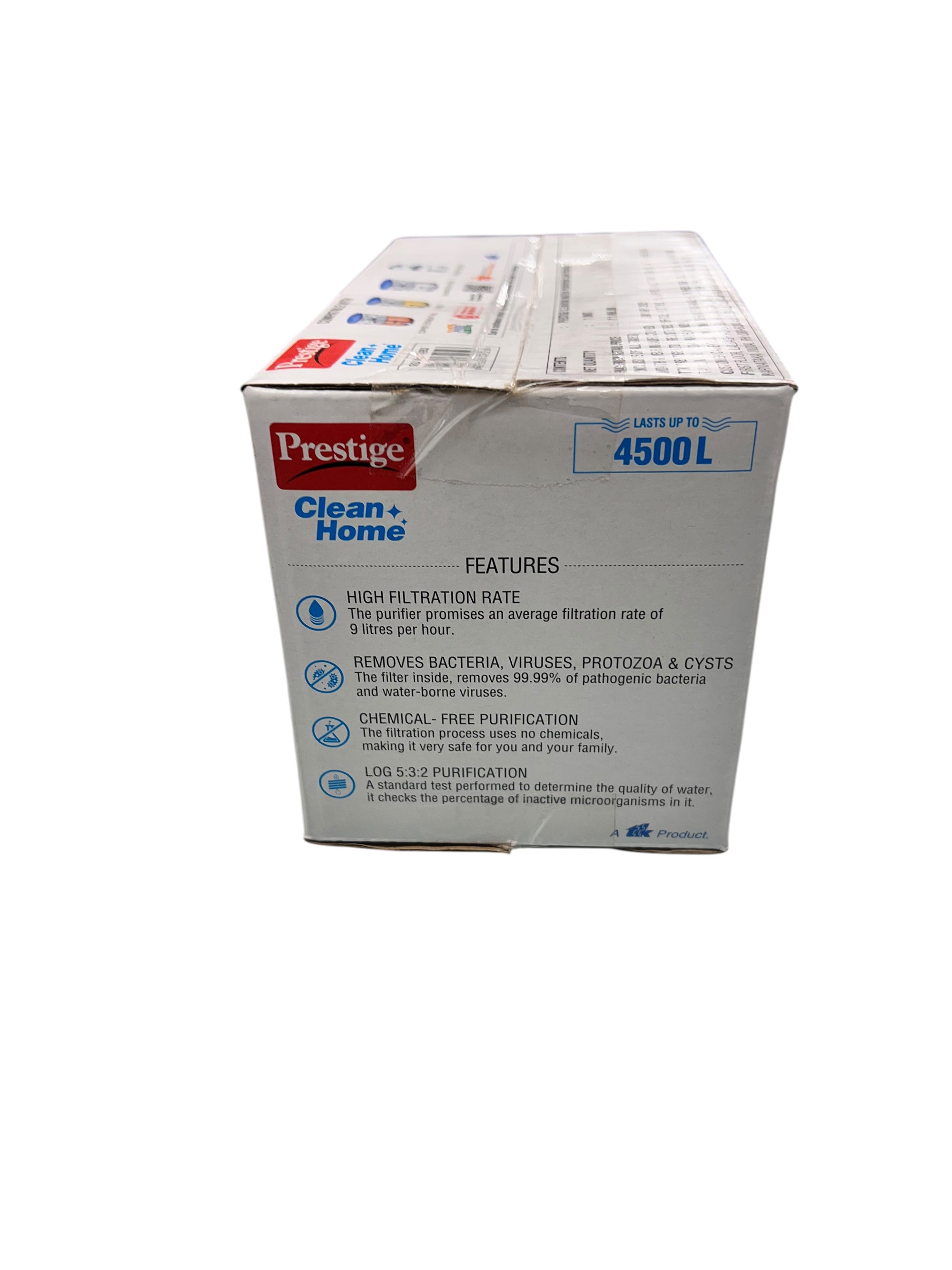 Prestige Water Purifier Cartridge 4500 Liters purification capacity