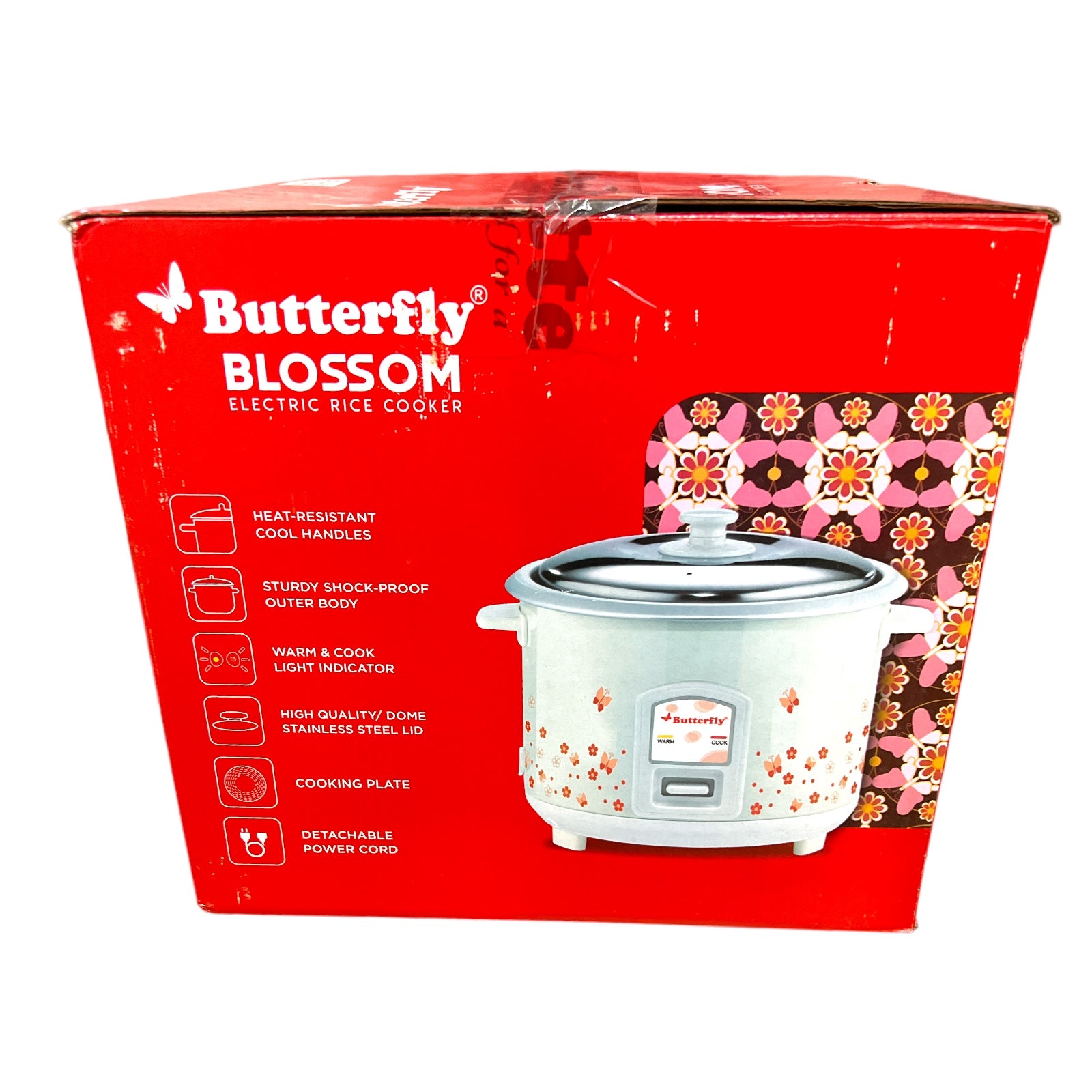 Butterfly blossom rice cooker 1.8 litres