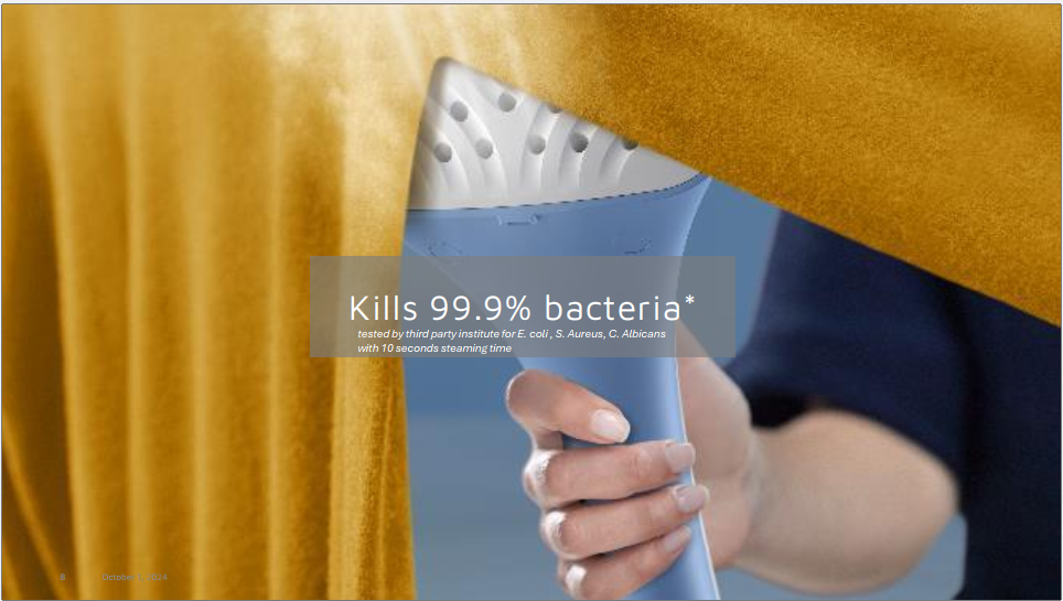 Philips Stand Garment Steamer STE1030/20 – 1800W, 36 g/min Steam Output, 1.8L Water Tank