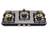 VIDIEM gas stove featuring 8MM toughened glass surface and ergonomic metal knobs
