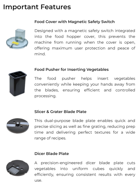 Sujata CVC01 Commercial Vegetable Cutter – Dicer, Slicer & Grater