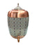 ATtro Kubera copper water dispenser with sea green floral pattern and brass tap