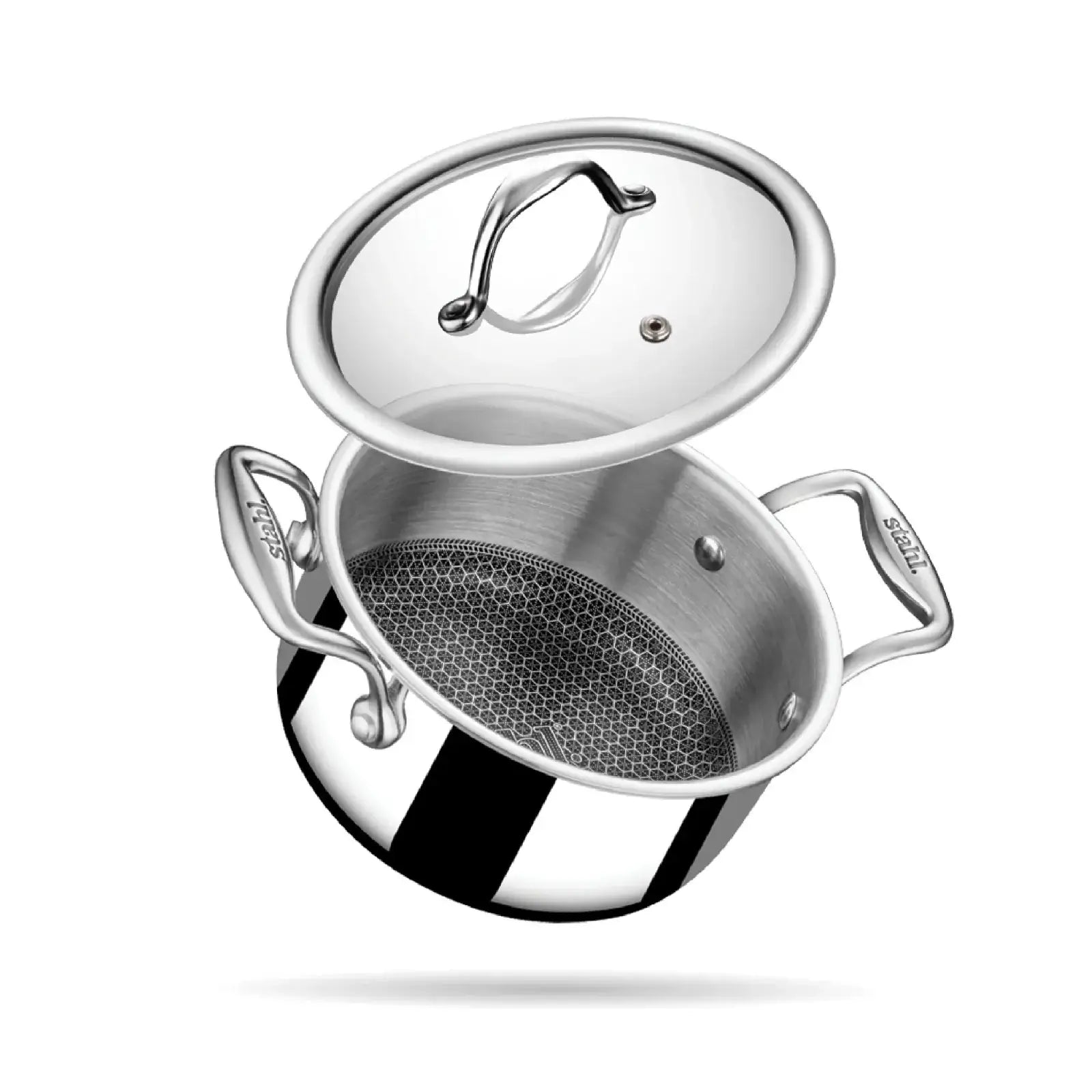 Stahl Artisan Hybrid Triply Stainless Steel Casserole with Lid