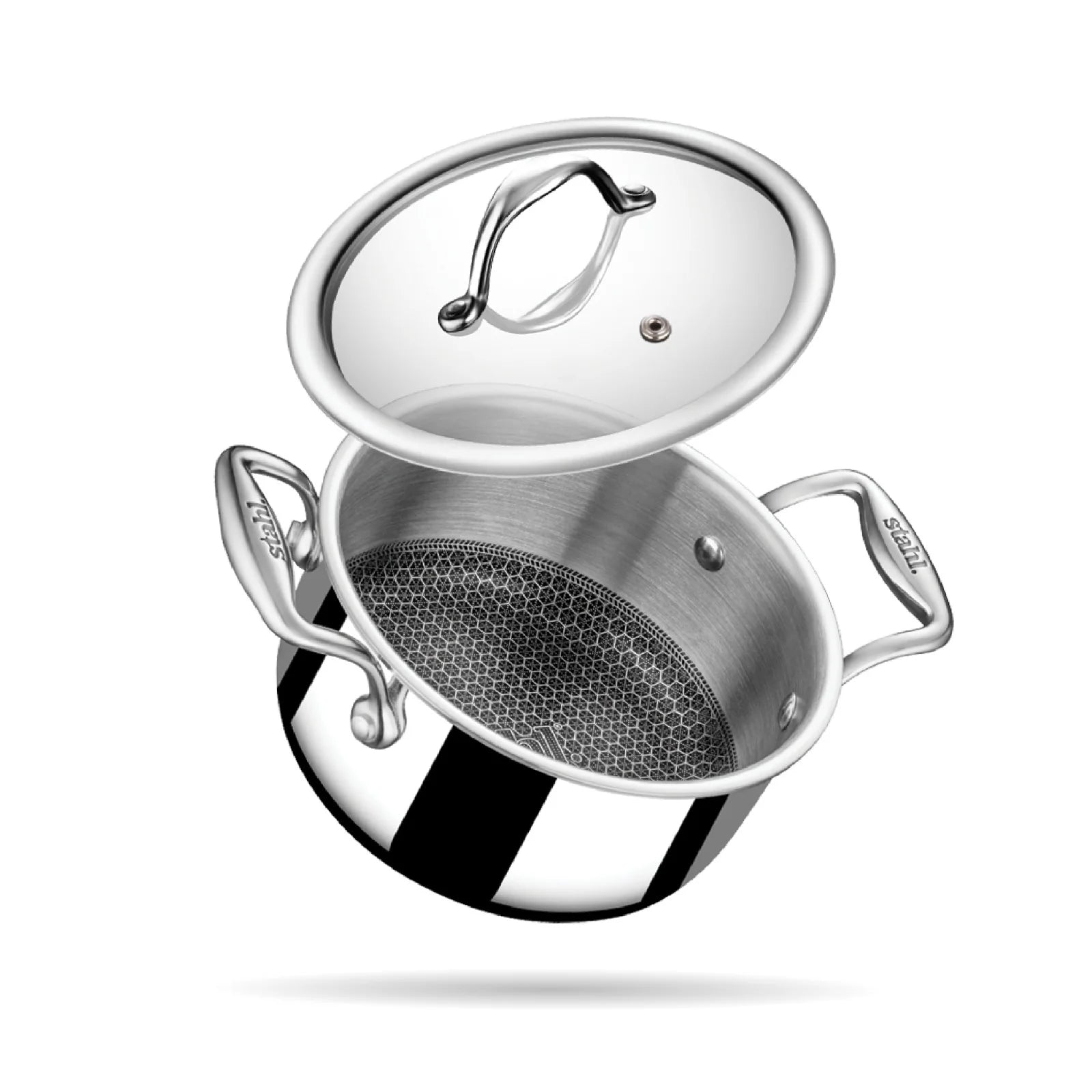 Stahl Artisan Hybrid Triply Stainless Steel Casserole with Lid