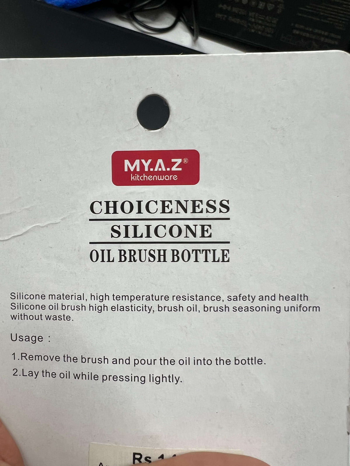 Silicone Oil Brush Bottle - High-Temperature Resistant & Refillable