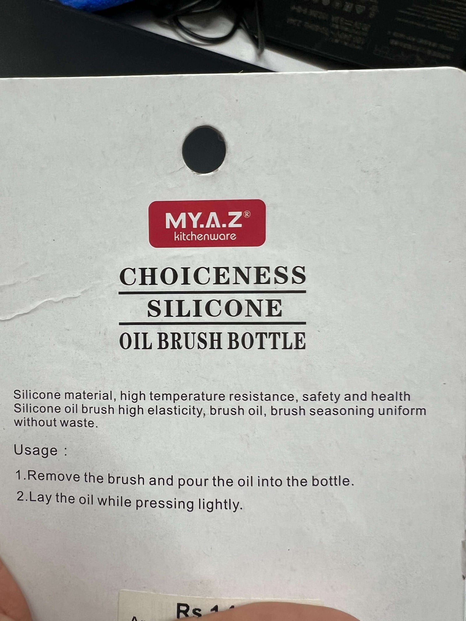 Silicone Oil Brush Bottle - High-Temperature Resistant & Refillable