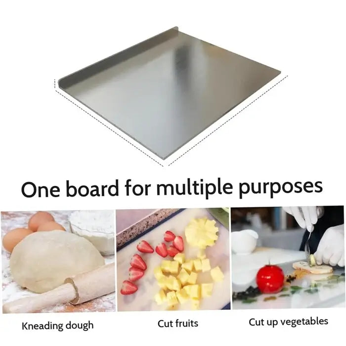 Sky Platform Stainless Steel Chopping Board - Non-Slip Kitchen Cutting Board