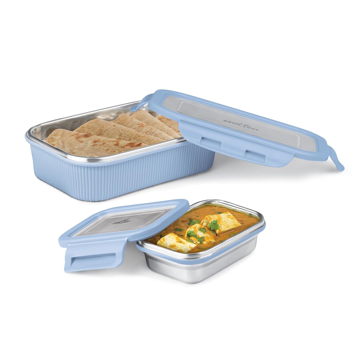 MILTON Cool Touch Epic 800 Microwave Safe Stainless Steel Tiffin Set of 2 (780ml+180ml) BPA Free