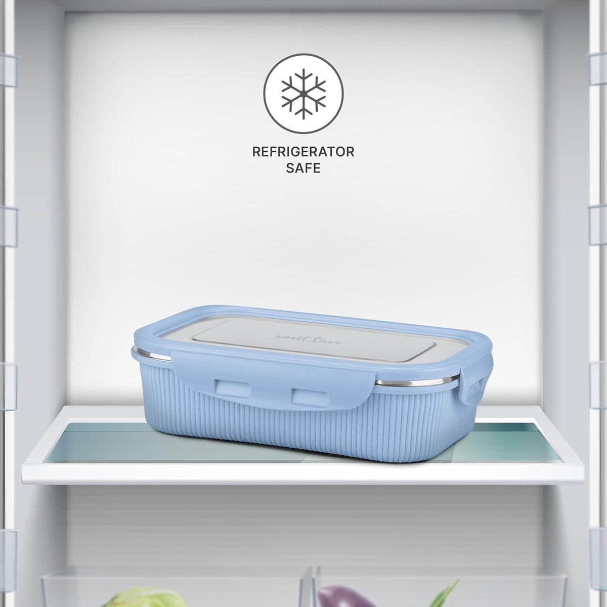 MILTON Cool Touch Epic 800 Microwave Safe Stainless Steel Tiffin Set of 2 (780ml+180ml) BPA Free