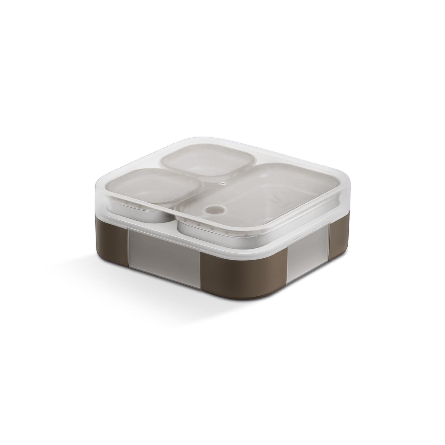 VAYA TYDBYT Stainless Steel Bento Lunch Box with 3 Leakproof Compartments – Perfect for Kids, Office & School