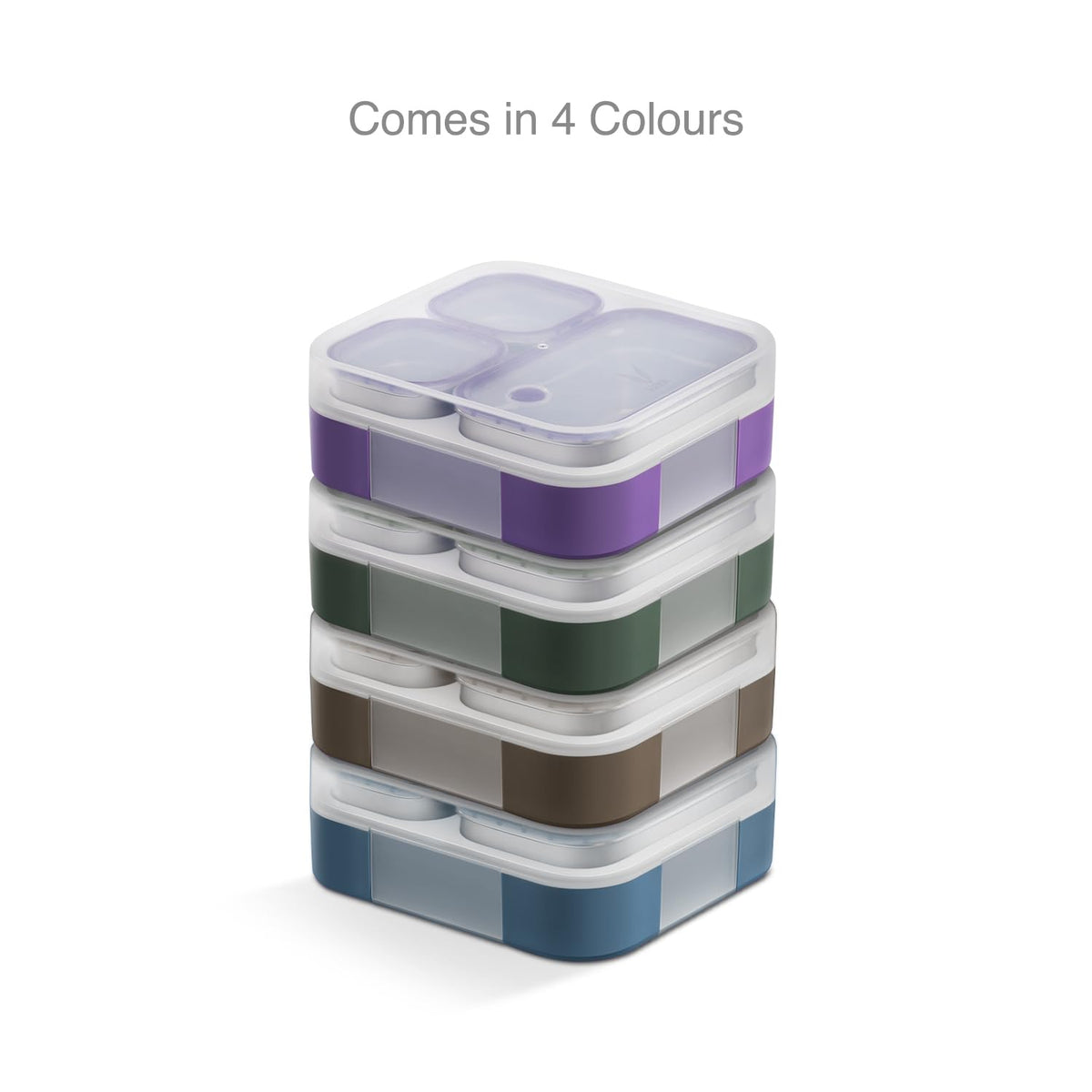 VAYA TYDBYT Stainless Steel Bento Lunch Box with 3 Leakproof Compartments – Perfect for Kids, Office & School