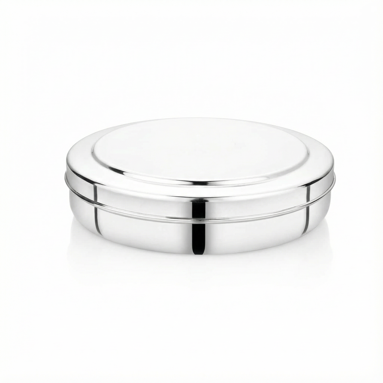 Kitchen Mart Elite Stainless Steel Papad Box with Airtight Lid