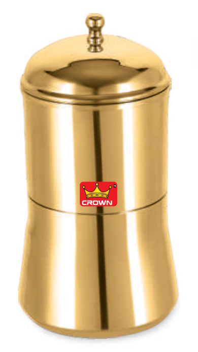 Crown Brass Coffee Filter: Authentic coffee Decotion Blend Maker ☕ (Size-3)