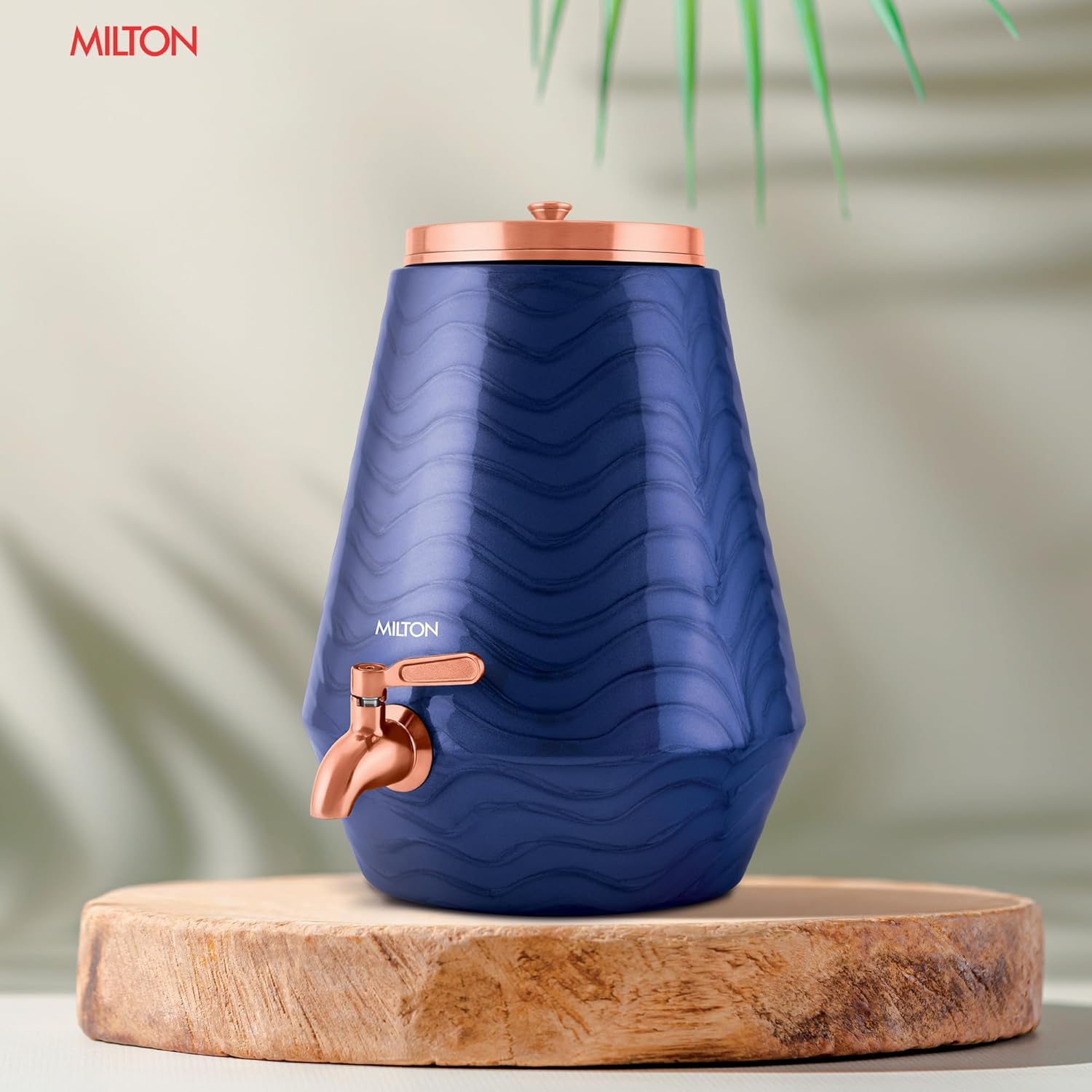 Milton Copper Matka Neerja Purple Water Dispenser Anti-Aging Benefits - Pure Copper Pot with Tap India