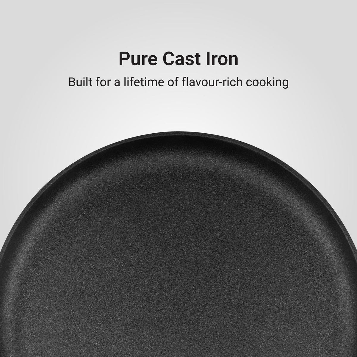 Stahl Blacksmith Cast Iron Dosa Tawa | Pre-Seasoned Induction Pan