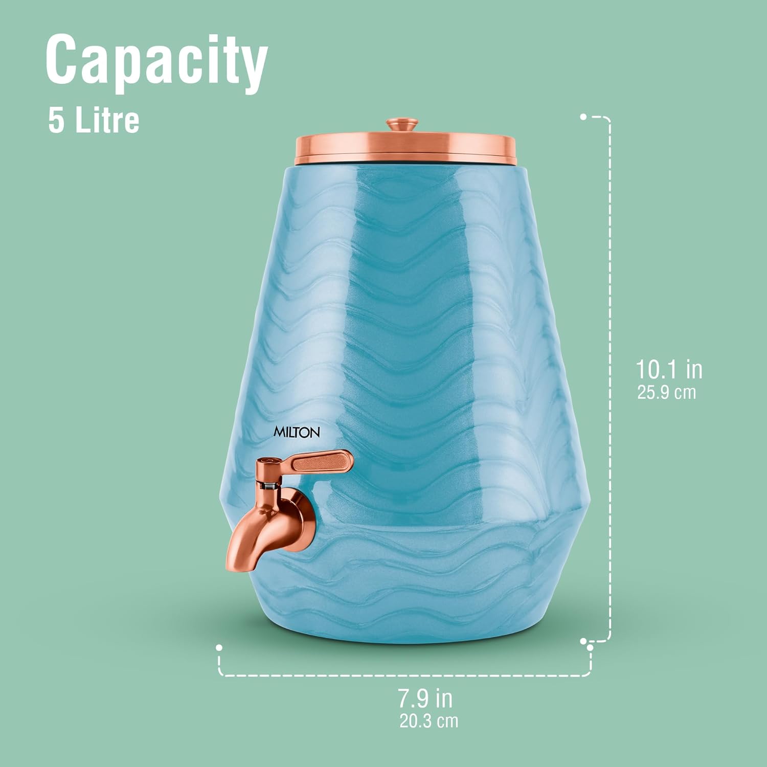 Milton Copper Neerja Matka – 5L | Traditional & Health-Boosting Water Storage