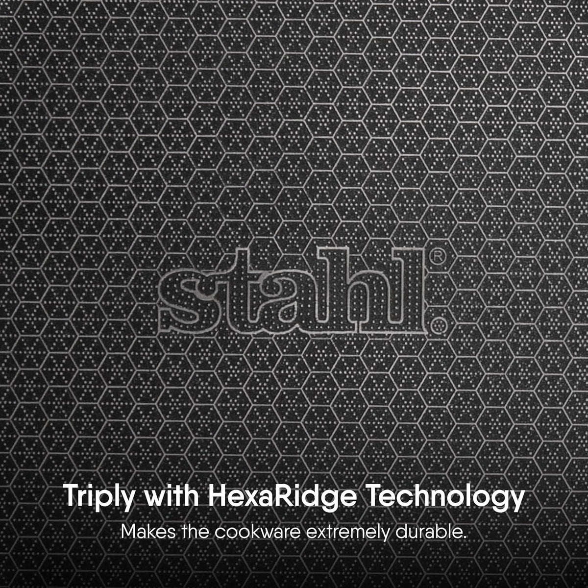 STAHL TRIPLY STAINLESS STEEL ARTISAN HYBRID Frypan WITH LID (NON-STICK)