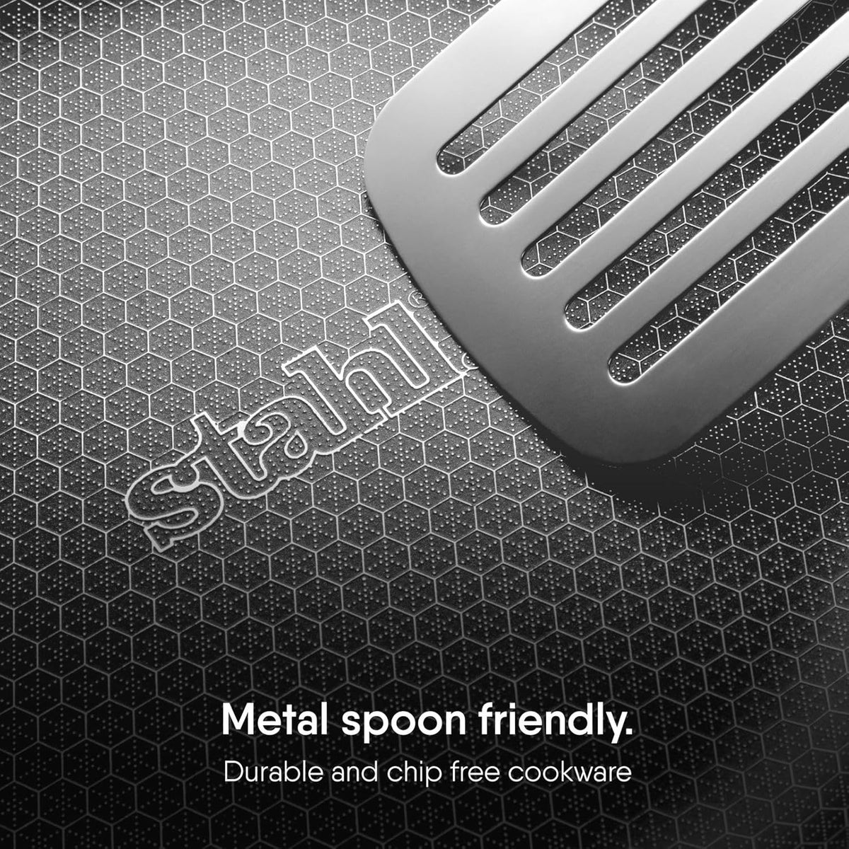 STAHL TRIPLY STAINLESS STEEL ARTISAN HYBRID Frypan WITH LID (NON-STICK)