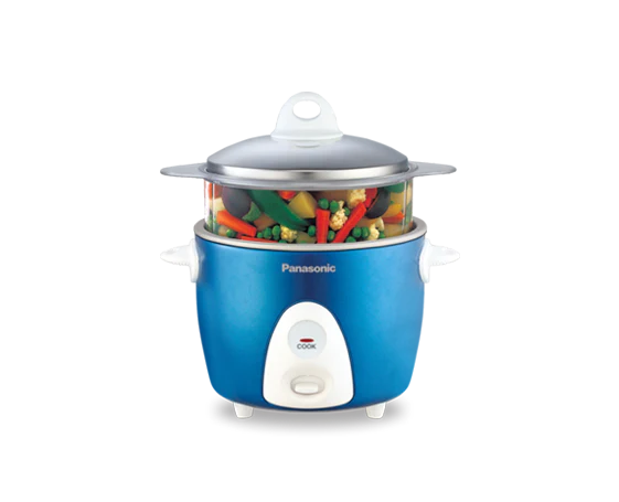 Panasonic SR-G06S Automatic Rice Cooker and Steamer - 0.3 kg Capacity, Aluminum Inner Pot