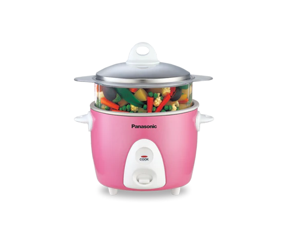 Panasonic SR-G06S Automatic Rice Cooker and Steamer - 0.3 kg Capacity, Aluminum Inner Pot
