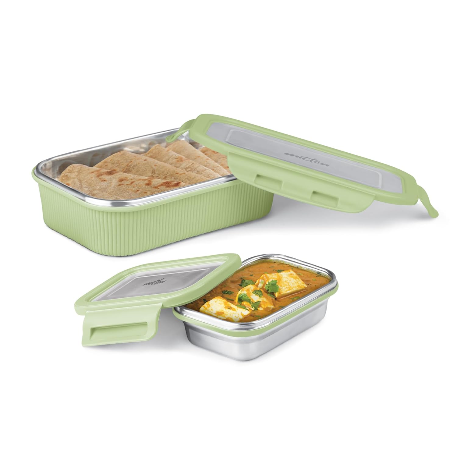MILTON Cool Touch Epic 800 Microwave Safe Stainless Steel Tiffin Set of 2 (780ml+180ml) BPA Free