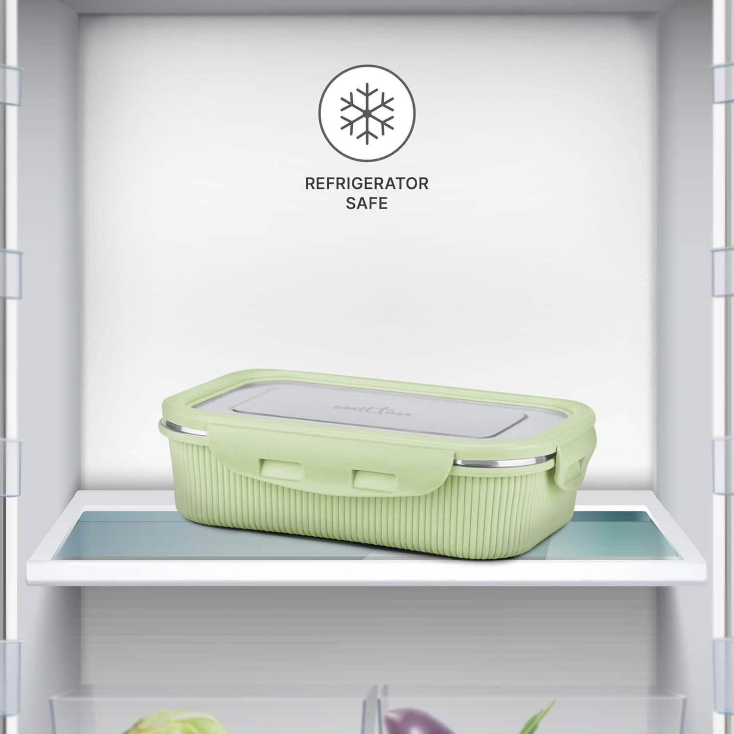 MILTON Cool Touch Epic 800 Microwave Safe Stainless Steel Tiffin Set of 2 (780ml+180ml) BPA Free