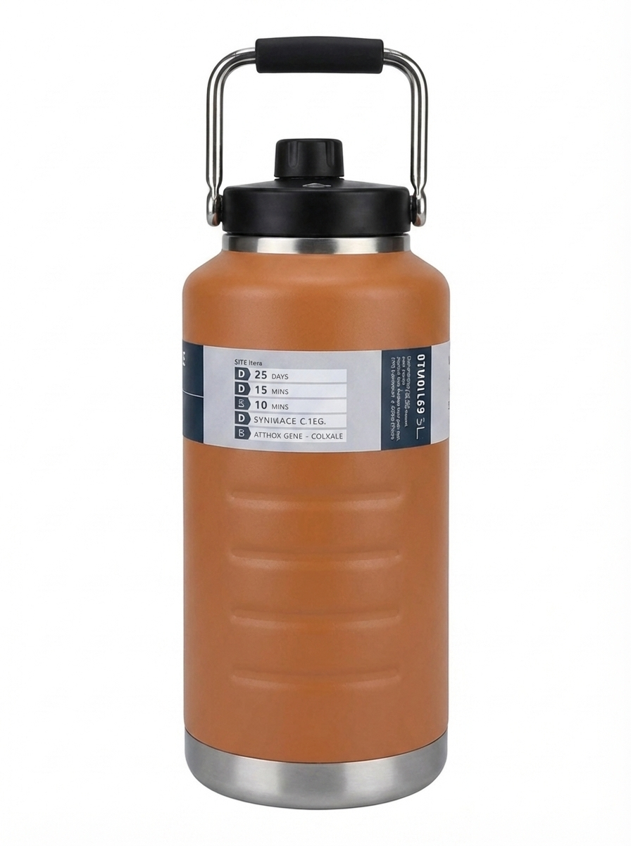Kitchen Mart Insulated Stainless Steel Vacuum Water Bottle 2100ml | Double Wall 18/8 Steel | Hot 12 Hrs & Cold 12 Hrs | MagCap Dock Lid | BPA Free | Outdoor Ice Bucket Jug for Travel, Gym, Office & Home