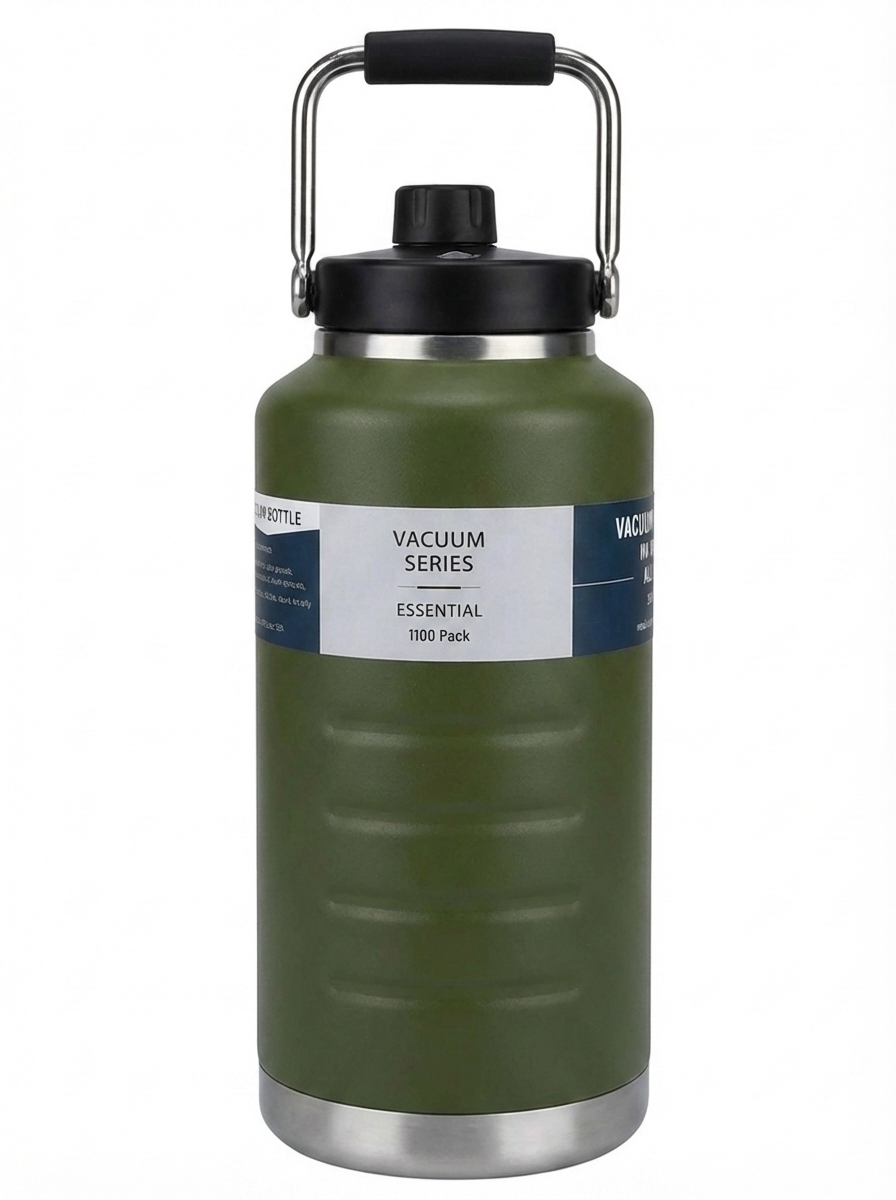 Kitchen Mart Insulated Stainless Steel Vacuum Water Bottle 2100ml | Double Wall 18/8 Steel | Hot 12 Hrs & Cold 12 Hrs | MagCap Dock Lid | BPA Free | Outdoor Ice Bucket Jug for Travel, Gym, Office & Home