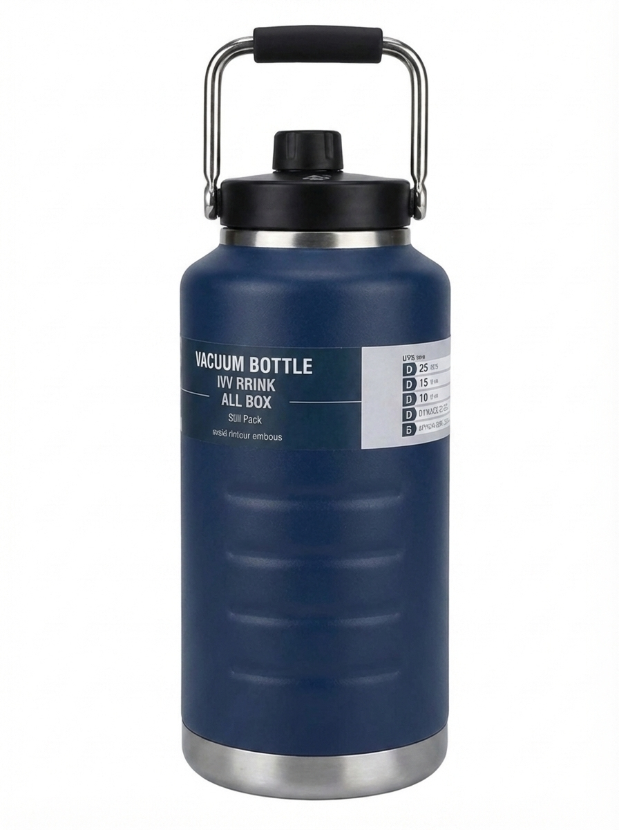 Kitchen Mart Insulated Stainless Steel Vacuum Water Bottle 2100ml | Double Wall 18/8 Steel | Hot 12 Hrs & Cold 12 Hrs | MagCap Dock Lid | BPA Free | Outdoor Ice Bucket Jug for Travel, Gym, Office & Home
