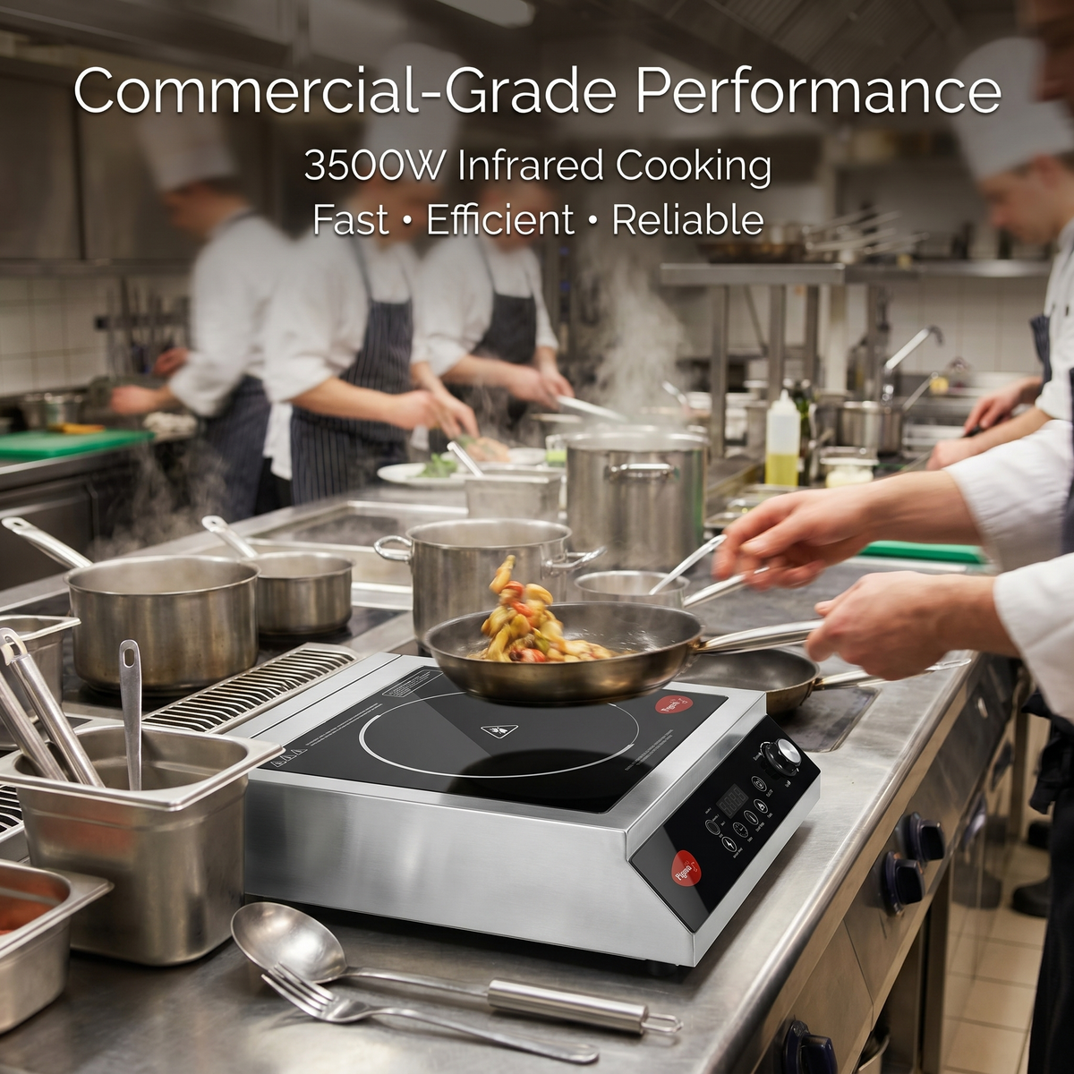 Pigeon Egnite 3500W Heavy Duty Commercial Infrared Cooktop