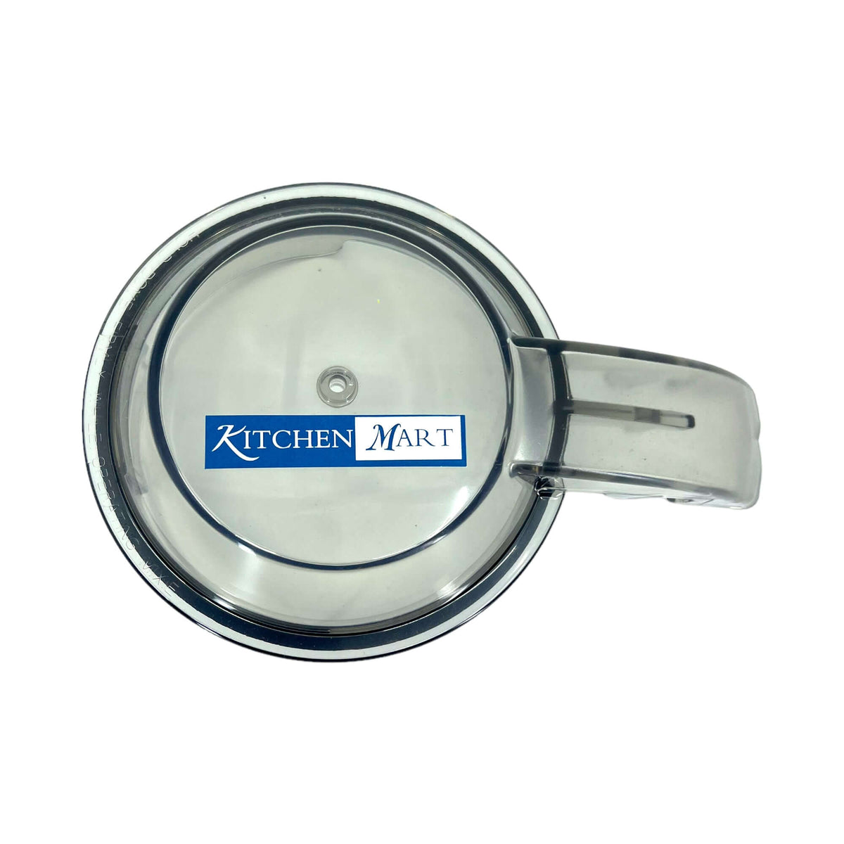 Preethi Cosmo Mixer Grinder medium jar replacement lid with gasket, clear design, leak-proof seal, Kitchen Mart branding.