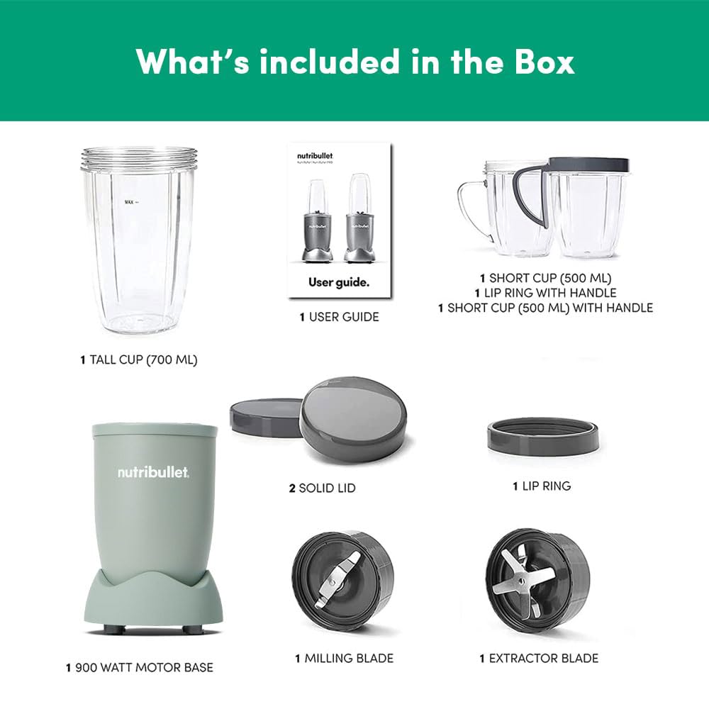 NutriBullet PRO 900W Smoothie Maker with Wet & Dry Blades