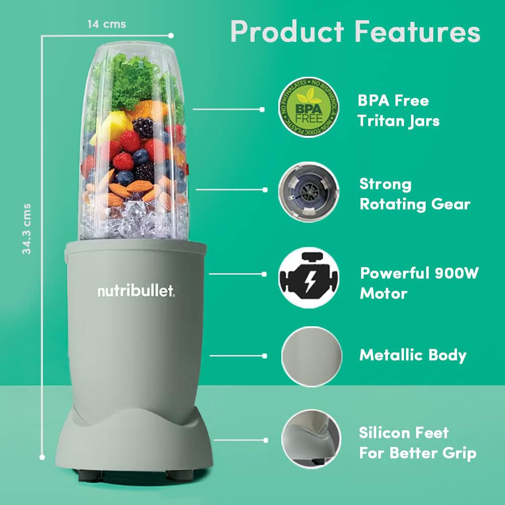 NutriBullet PRO 900W Smoothie Maker with Wet & Dry Blades