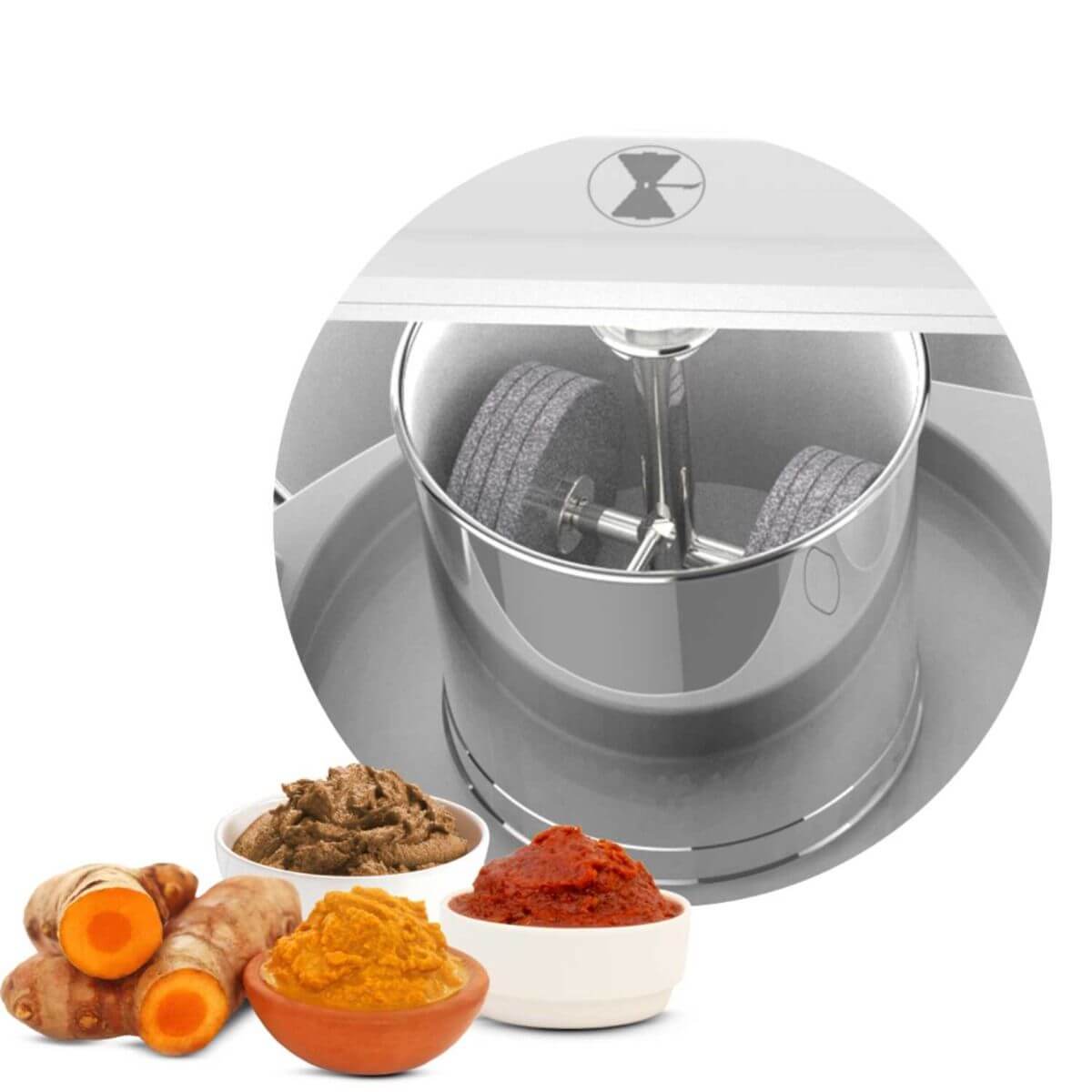 "Ultra Grind+ Gold 2L Wet Grinder with spice drum for masala grinding