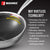 Bergner Hitech Prism Triply Stainless Steel Non Stick Frypan