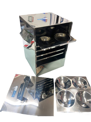 Kitchen Mart Premium Stainless Steel Box Type Idly Cooker - Perfectly Steamed Idlis Every Time!