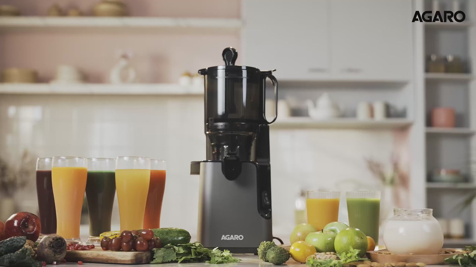 AGARO Regal Cold Press Slow Juicer 250W with Wide 5.8" Chute | 65 RPM