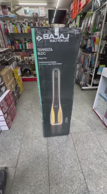 BAJAJ TEMPESTA TOWER FAN BLDC, 30 W, 4 SPEED LEVELS WITH REMOTE CONTROL