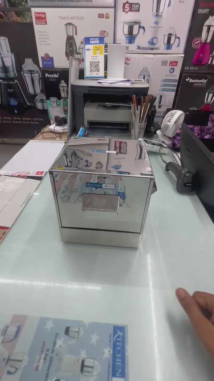 Kitchen mart Premium Stainless Steel Box Type Idly Cooker - Perfectly Steamed Idlis Every Time!