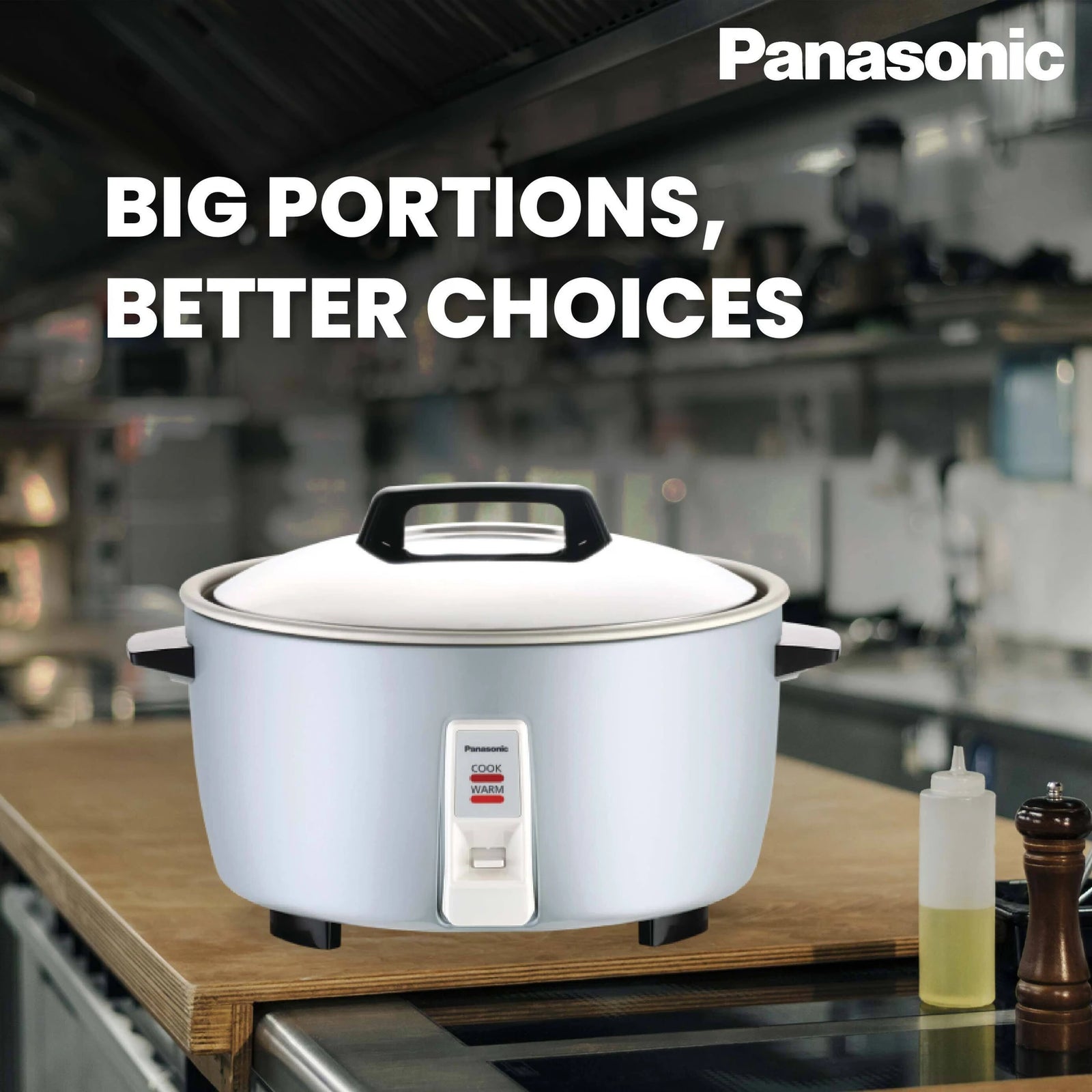 Panasonic rice cooker DSR 942D Silver 10 litres for resturant