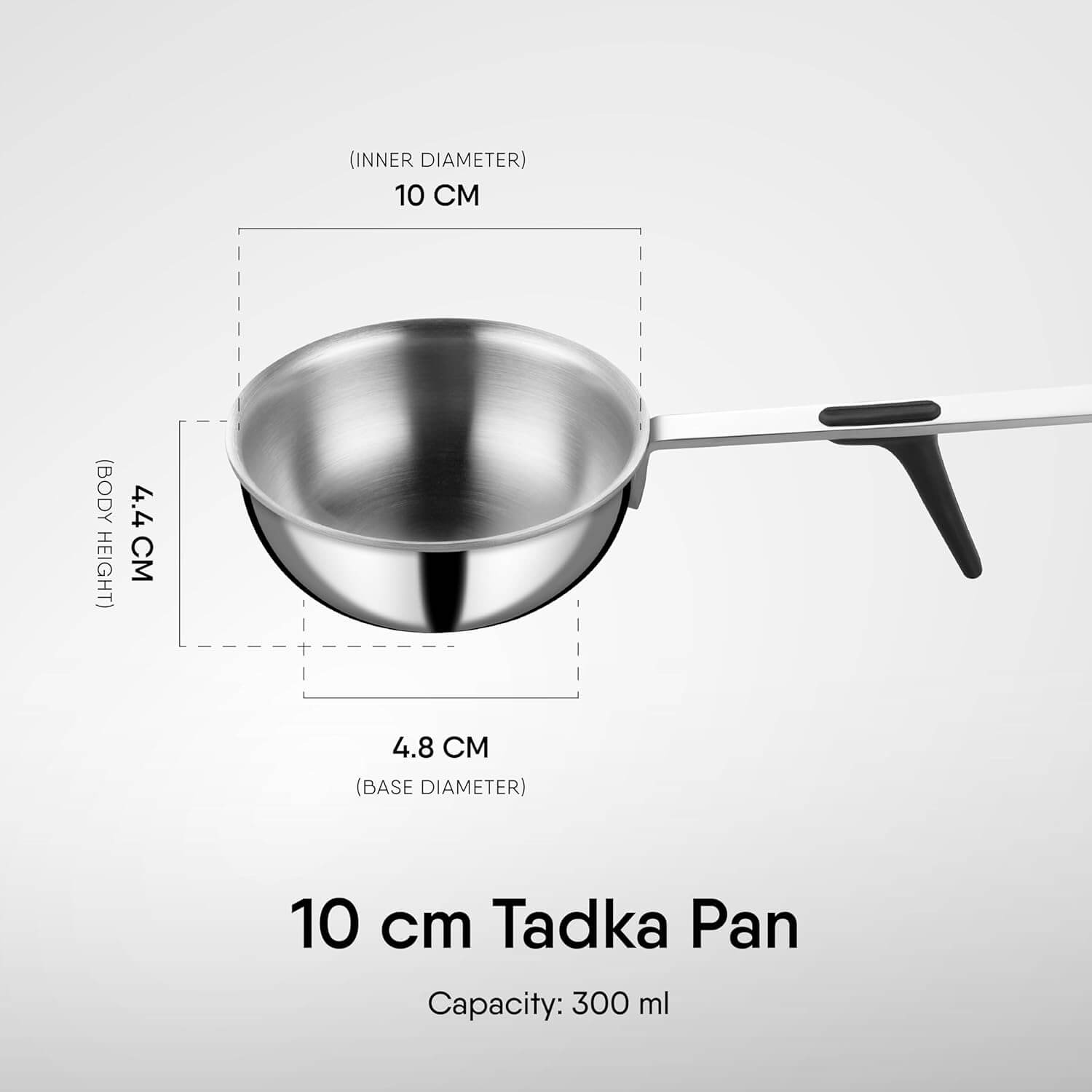 Stahl Artisan Triply Stainless Steel Tadka Pan