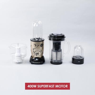 Wonderchef Nutri-Blend Complete Kitchen Machine (CKM) with 3 Jars 400W (Champagne)