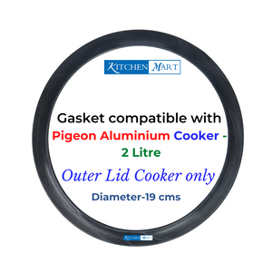 Kitchen Mart Gasket compatible with Pigeon Aluminium Pressure cooker (Outer Lid)