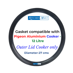 Kitchen Mart Gasket compatible with Pigeon Aluminium Pressure cooker (Outer Lid)
