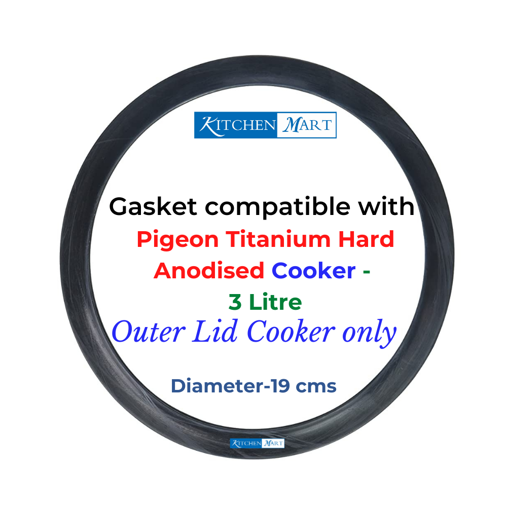 Kitchen Mart Gasket compatible with Pigeon Titanium Hard Anodised Pressure cooker