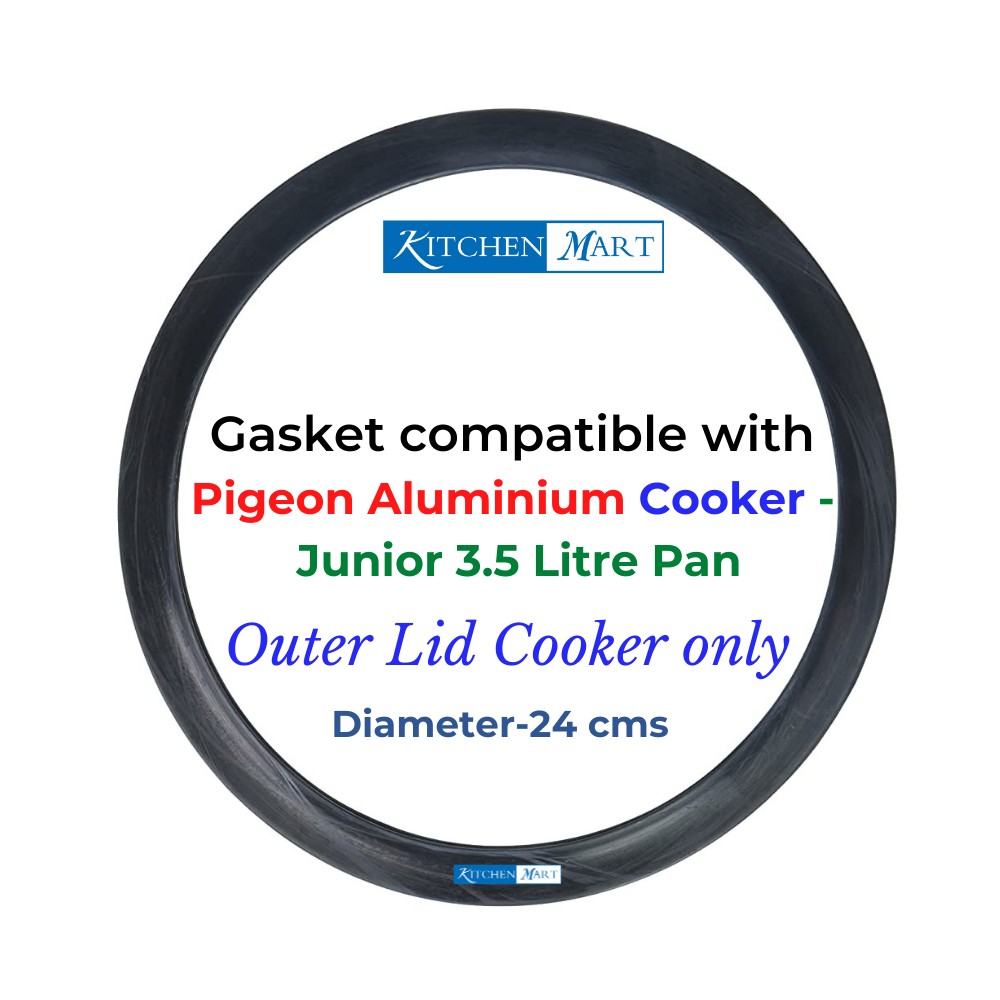 Kitchen Mart Gasket compatible with Pigeon Aluminium Pressure cooker (Outer Lid)
